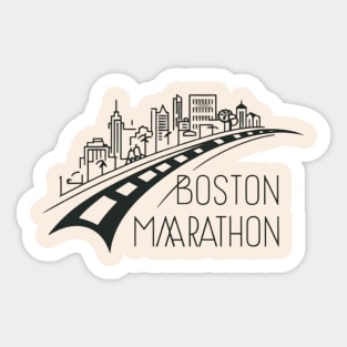 boston marathon charity Sticker